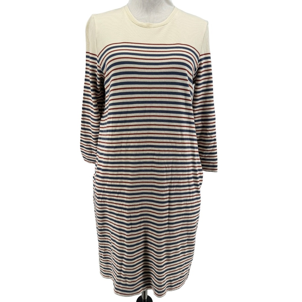 Marine Layer Women's Nautical Striped 3/4 Sleeve April Dress Size Small